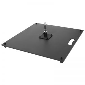 Platine carrée métalique 20kg 50x50cm- AxOx Media