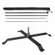 Kit Beach Flag - Mât 4,5 m + Pied en croix Premium